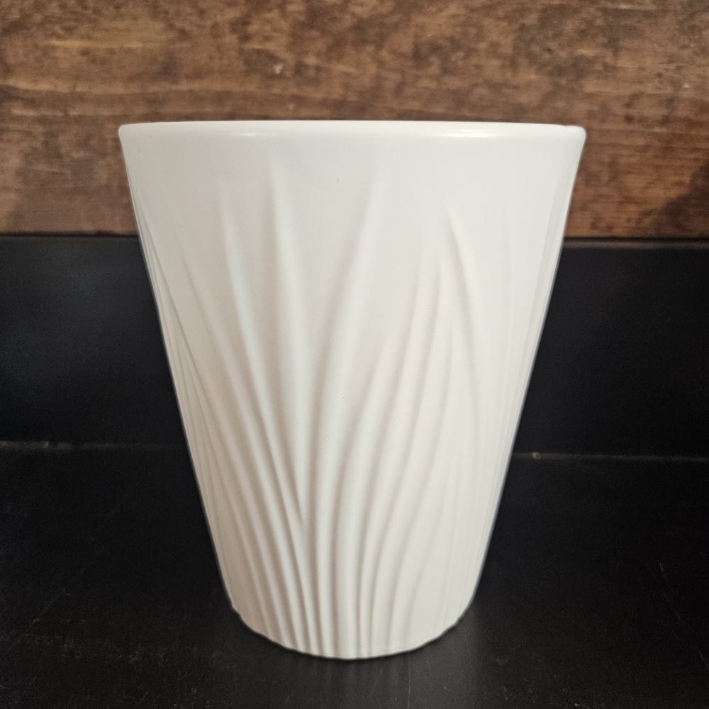 Elegant White Textured Vase